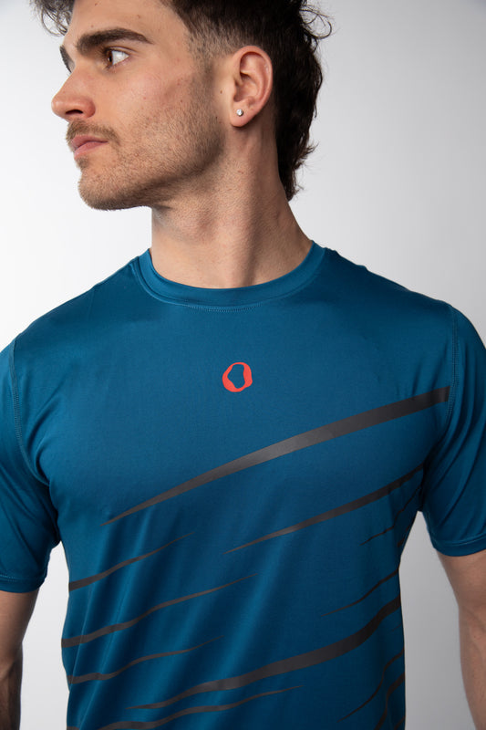 Polera deportiva estampada Hombre