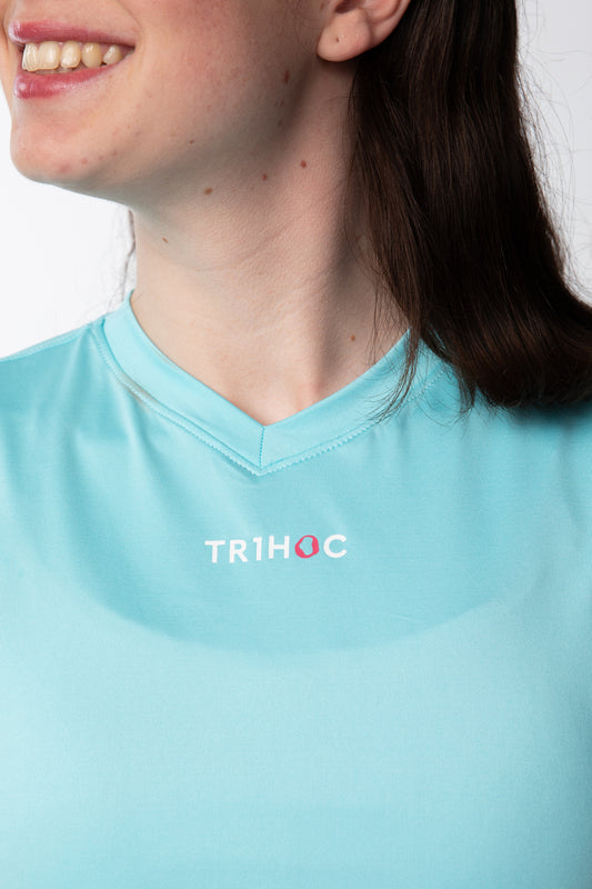 Polera deportiva cuello redondo Mujer